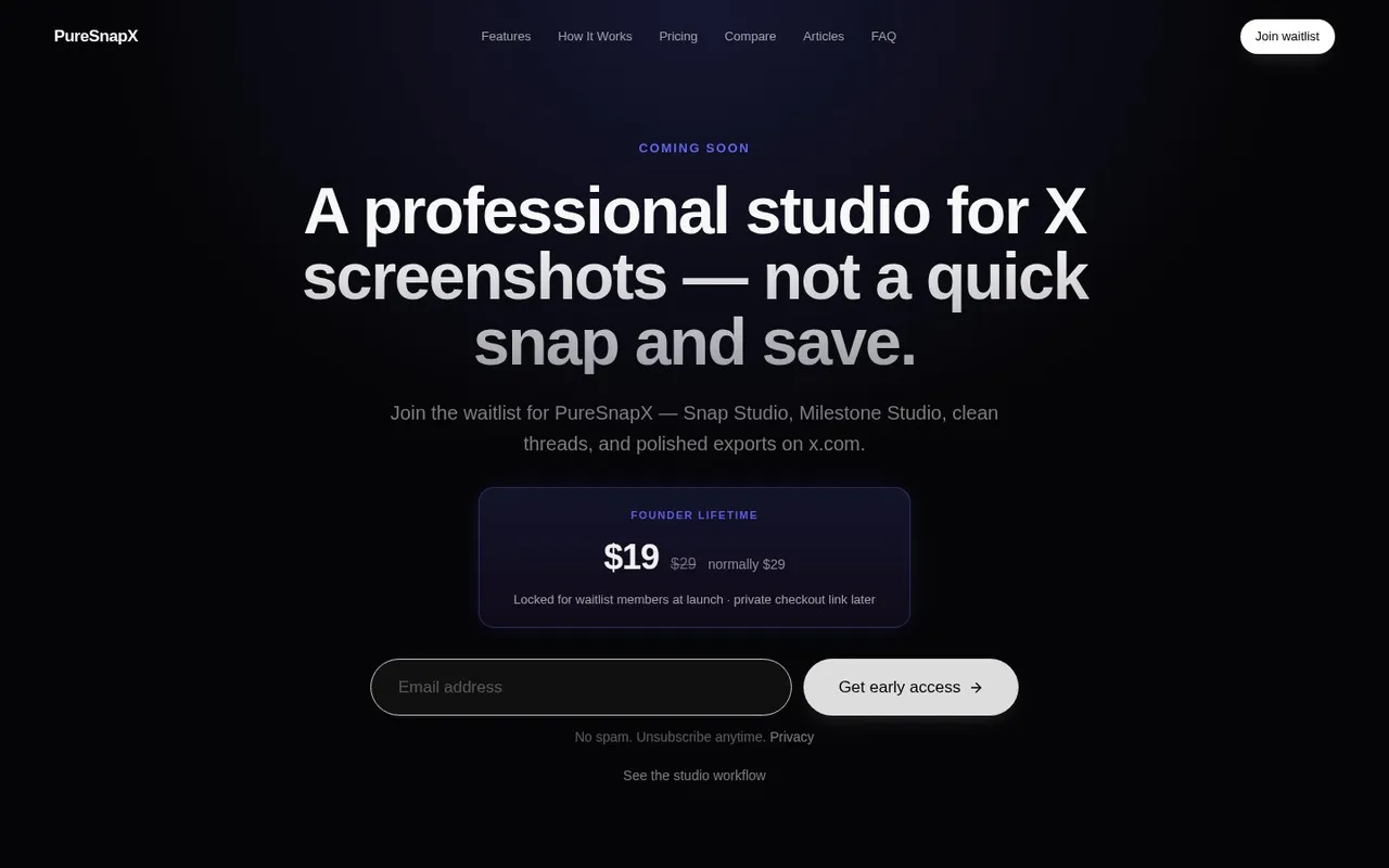 Product site, puresnapx.fun